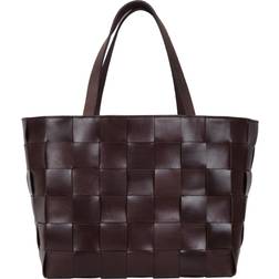 Adax LIMONA MEIKE SHOPPER M/FLET DARK BROWN