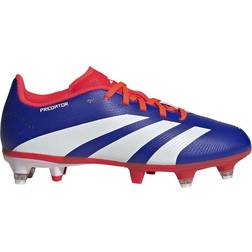 adidas Junior Predator League SG - Lucid Blue/Cloud White/Solar Red