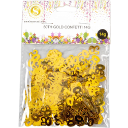 Shatchi Confetti 50th Birthday Gold