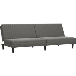 Homie Synthetic Leather Grey Sofa 200cm 2 personers