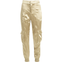 Guess Eco Soundwave Satin Cargo Pants - Beige