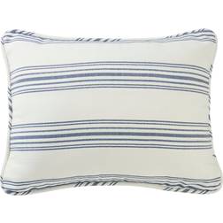 HiEnd Accents Prescott Ticking Cushion Cover Blue (86.4x53.3cm)