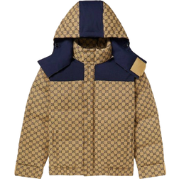 Gucci GG Canvas Down Jacket - Paste/Blue/Mix