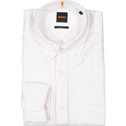 BOSS Rickert Oxford Long Sleeve Shirt - White