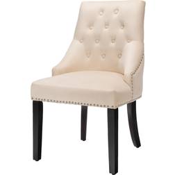 Costway Modern Tufted Beige Kitchen Chair 95cm