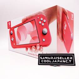 Console NINTENDO Switch Lite - Corail Version JP Chargeur US d'origine avec l'Adaptateur US-FR - Blanc