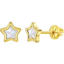 In Season Jewelry Star Earrings - Gold/Mother Of Pearl