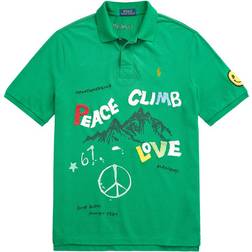 Polo Ralph Lauren Classic Fit Peace Climb Love Polo Shirt - Kayak Green