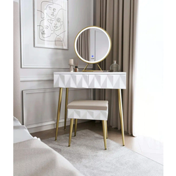 CARME Montana White Dressing Table 40x77cm 2pcs