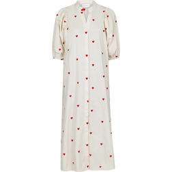 Neo Noir Verossa Hearts Dress - Cream