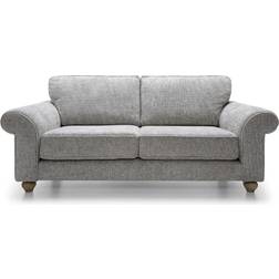 Abakus Direct Elegant Ingrid Ash Grey Sofa 215cm 3 Seater