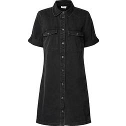 Noisy May New Signe Denim Dress - Black