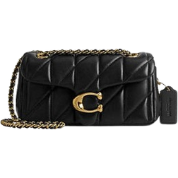 Coach Tabby Shoulder Bag 20 With Quilting - Novelty Leather/Brass/Black