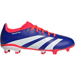 Adidas Kid's Predator League FG - Lucid Blue/Cloud White/Solar Red