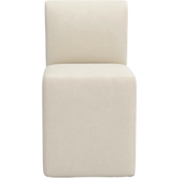 Joss & Main Mendy Oyster Performance Velvet Kitchen Chair 34"