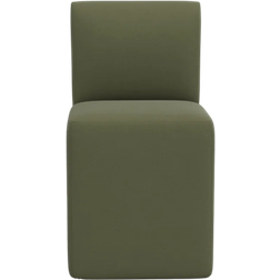 Joss & Main Mendy Olive Performance Velvet Kitchen Chair 34"