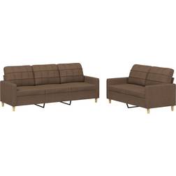 vidaXL 3201309 Brown Soffa 198cm 2st