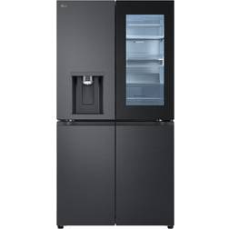 LG InstaView GMG960EVEE Fristående Franska Dörrar Svart, Silver