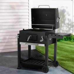 LivingAndHome Portable Charcoal BBQ Grill Wheels