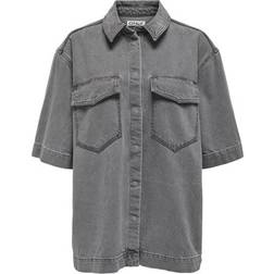 Only Sophie Oversize Shirt - Medium Grey Denim