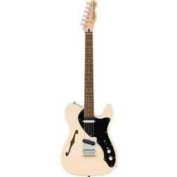 Fender Squier Affinity Series Telecaster Thinline, Olympic White Electric Guitar