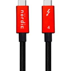 Nordic TB4-202 100W 40Gbps 8K Thunderbolt 4 USB C - USB C M-M 2m