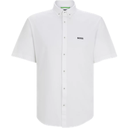 HUGO BOSS Men's Motion Short Sleeve Shirt - White