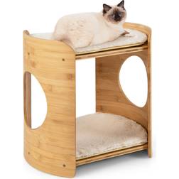 Costway 2-Tier Cute Small Cat Tree 16"x13"x16"