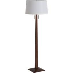 Nova of California Taper Dark Walnut/Weathered Brass Floor Lamp 60"