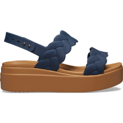 Crocs Brooklyn Woven Low Wedge - Navy