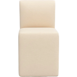 Joss & Main Mendy Classic Pearl Performance Velvet Kitchen Chair 34"