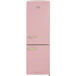 CDA Florence Tea Rose Retro Fridge Freezer Pink
