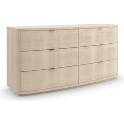 Caracole Classic Double Dresser Ivory Chest of Drawer 68x34"