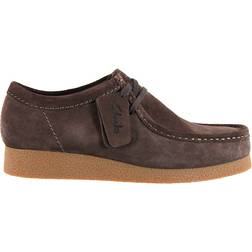Clarks wallabee evo sko mørkebrunt skind