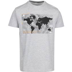 Trespass Mens Chera Casual Printed T-shirt - Grey Marl