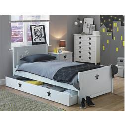 Habitat Stars Single Bed with Drawer White