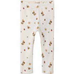 Lil'Atelier Lavo Printed Leggings - Coconut Milk (13240127)