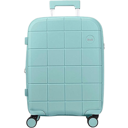 Rock Pixel 8 Wheel Hardshell Expandable Small Suitcase - Green