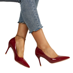 Shein Point Toe Stiletto Heeled Court Pumps