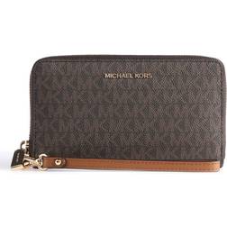 Michael Kors Large Logo Smartphone Wristlet - Brown