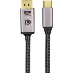Nordic USBC-N1221 32.4Gbps USB C - Displayport 1.4 M-M 2m