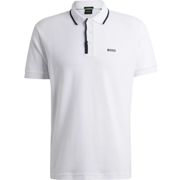 HUGO BOSS Paddy 2 NCSA Contrast Logo Polo Shirt - White