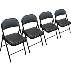 TekBox Folding Black Chair 4pcs