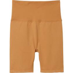 PINK Flip It Seamless Foldover Bike Shorts - Golden Oak