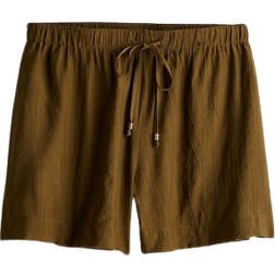 H&M Pull On Shorts - Dark Khaki Green