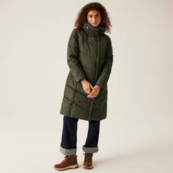 Regatta Women's Water-repellent Nurie Quilted Jacket Dark Khaki Green