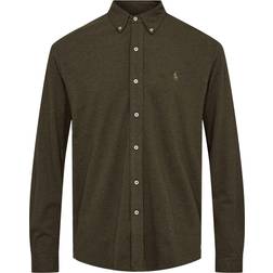 Polo Ralph Lauren Icon Logo Pique Shirt - Olive Green Marl