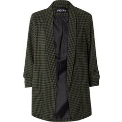 Pieces Blazer 'PCBOSS' dunkelgrün schwarz