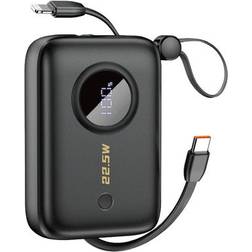 Dudao Powerbank 10000mAh med USB-C och Lightningkabel