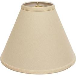 Cloth & Wire Slant Deep Cone Beige Shade 17"